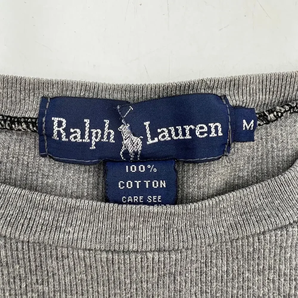 Vintage Ralph Lauren Ribbed Bodysuit Gray
